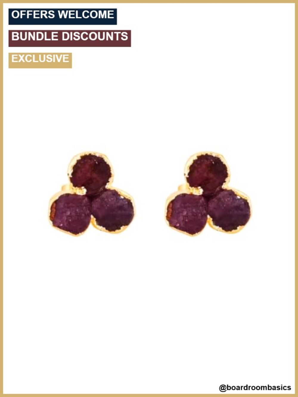 Genuine Ruby Stud Earrings 14k Gold Plated Bezel Set Handmade Women